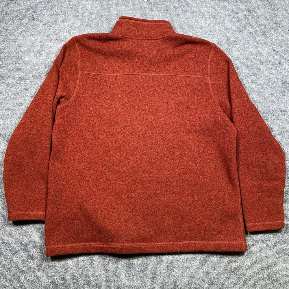 The North Face Mens Gordon Lyons Quarter Zip Fleece Pullover Red‎ Heather XXL